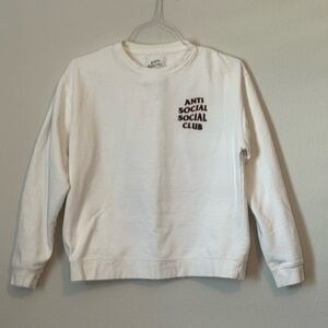 Unisex Anti Social Social Club White Sweatshirt